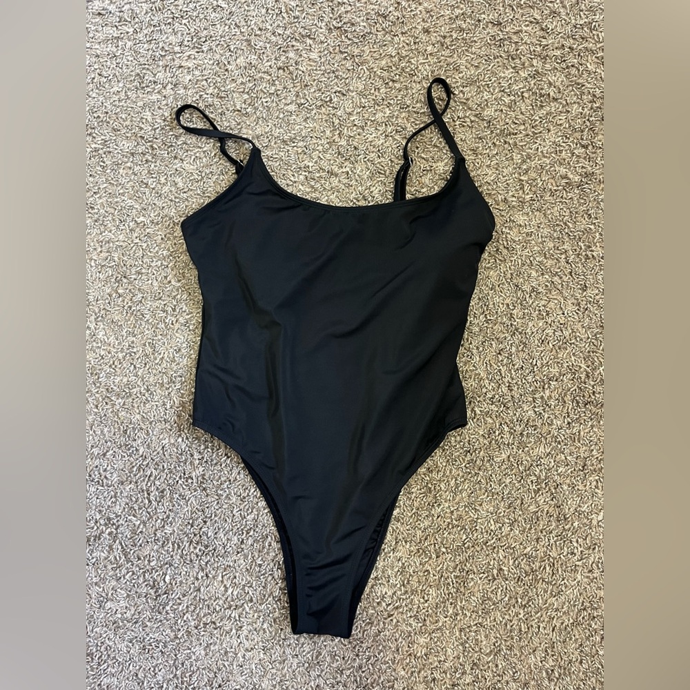 Womens‎ 1 Piece AEROPOSTALE Swim Bathing Suit Size L Black